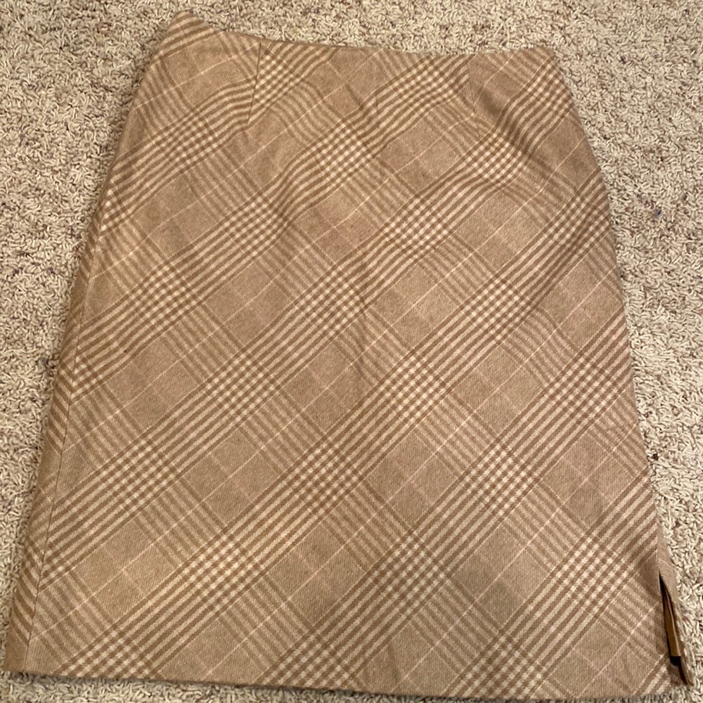 COPY - Women's Ann Taylor plaid wool skirt size 6